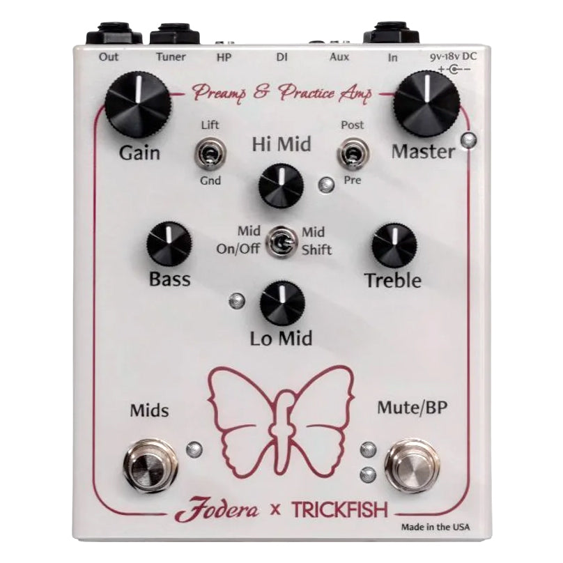 Fodera x Trickfish Preamp & Practice Amp Bass Pedal