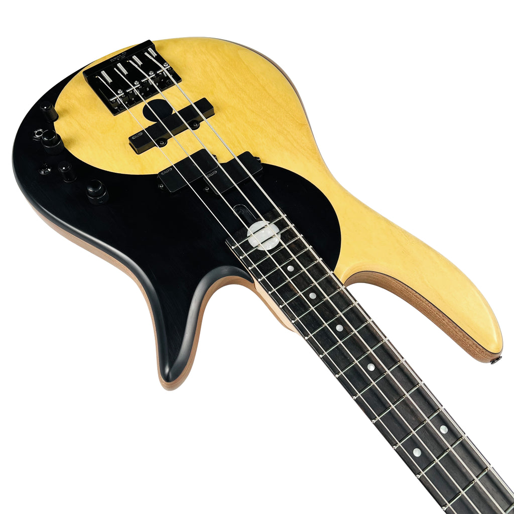 Fodera Yin Yang 4 Standard Series II Pau Amarillo / Walnut 4-String Bass Guitar - Natural - 10