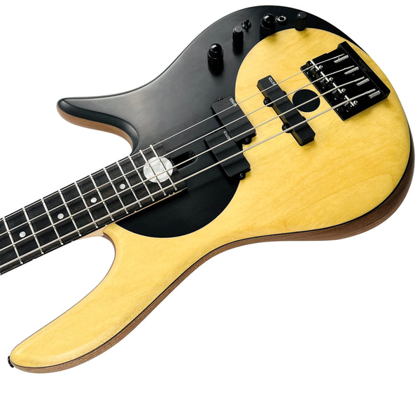 Fodera Yin Yang 4 Standard Series II Pau Amarillo / Walnut 4-String Bass Guitar - Natural - 12