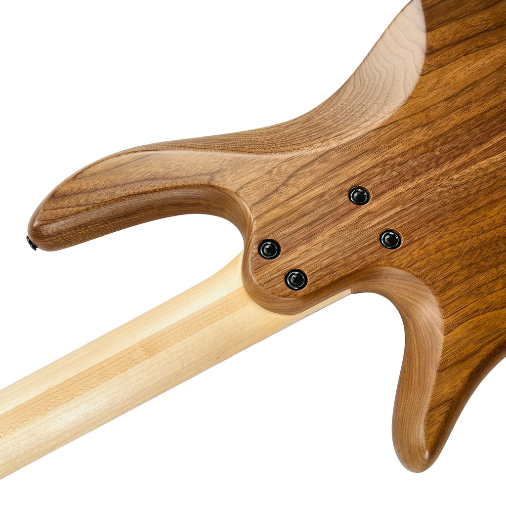 Fodera Yin Yang 4 Standard Series II Pau Amarillo / Walnut 4-String Bass Guitar - Natural - 18