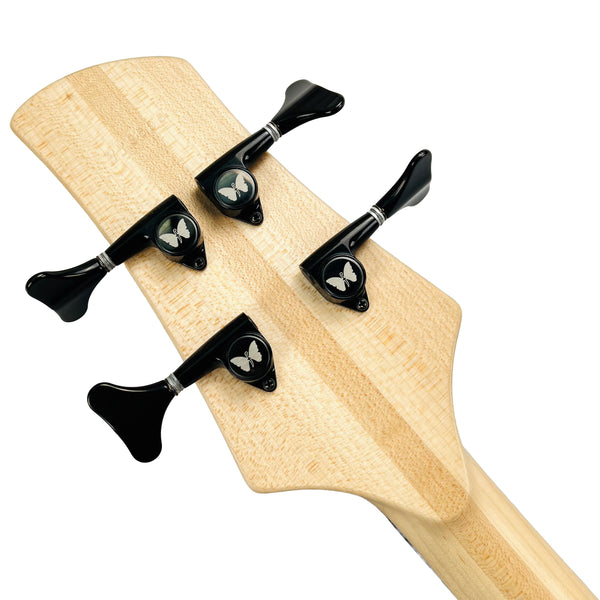 Fodera Yin Yang 4 Standard Series II Pau Amarillo / Walnut 4-String Bass Guitar - Natural - 20