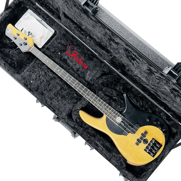 Fodera Yin Yang 4 Standard Series II Pau Amarillo / Walnut 4-String Bass Guitar - Natural - 22