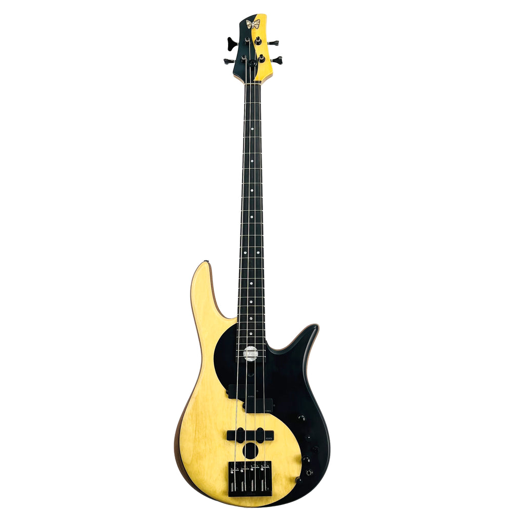 Fodera Yin Yang 4 Standard Series II Pau Amarillo / Walnut 4-String Bass Guitar - Natural - 2