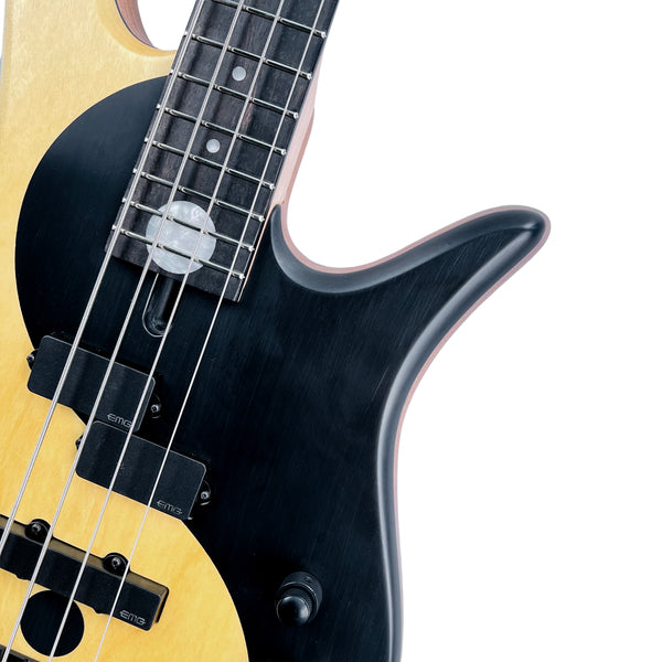 Fodera Yin Yang 4 Standard Series II Pau Amarillo / Walnut 4-String Bass Guitar - Natural - 5