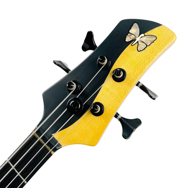 Fodera Yin Yang 4 Standard Series II Pau Amarillo / Walnut 4-String Bass Guitar - Natural - 9