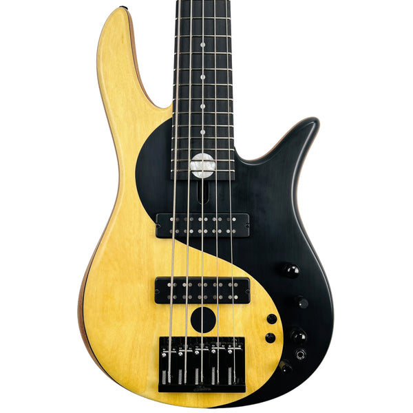 Fodera Yin Yang 5 Standard Series II Pau Amarillo / Walnut - Natural - 1