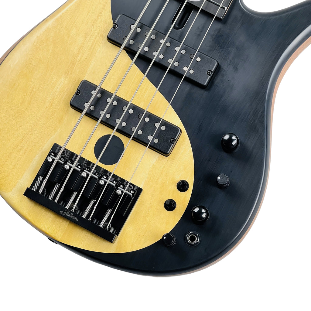 Fodera Yin Yang 5 Standard Series II Pau Amarillo / Walnut - Natural - 5