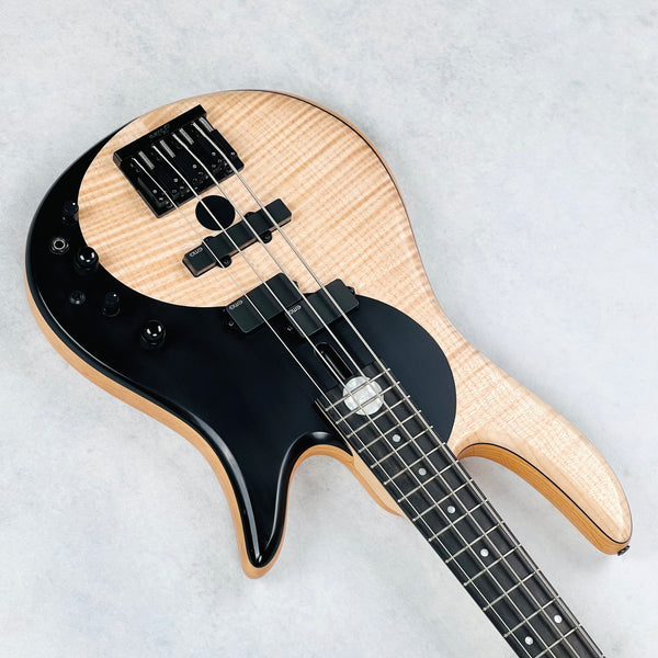 Fodera Yin Yang Standard Flame Top 4-String 2017 - Natural - 10
