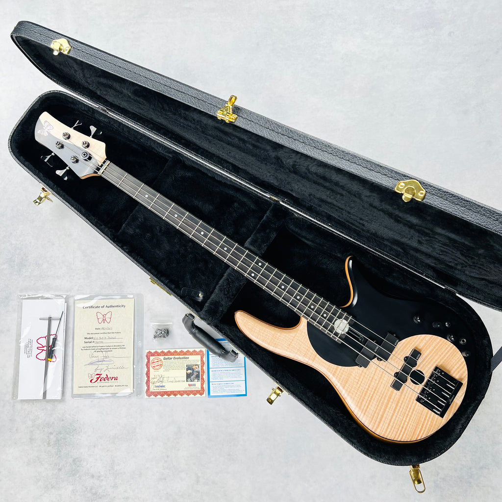 Fodera Yin Yang Standard Flame Top 4-String 2017 - Natural - 21