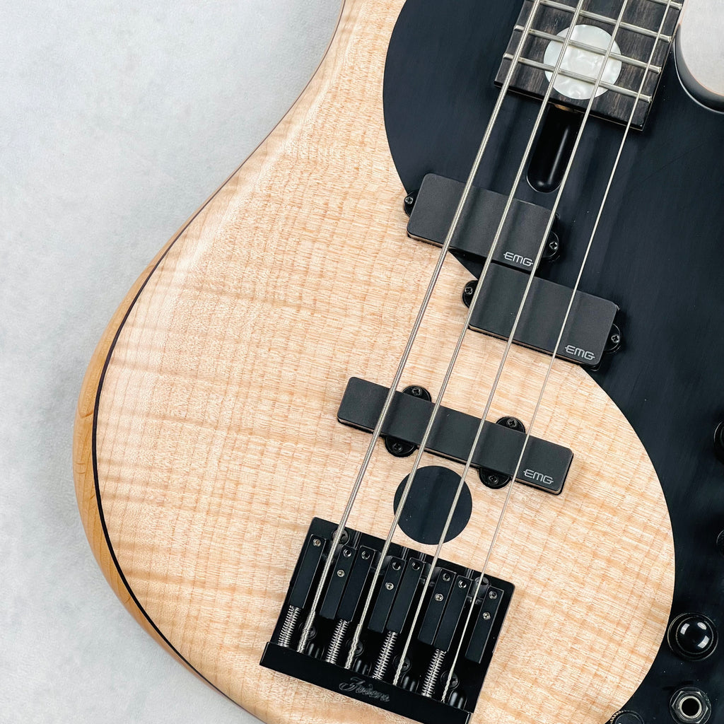 Fodera Yin Yang Standard Flame Top 4-String 2017 - Natural - 4