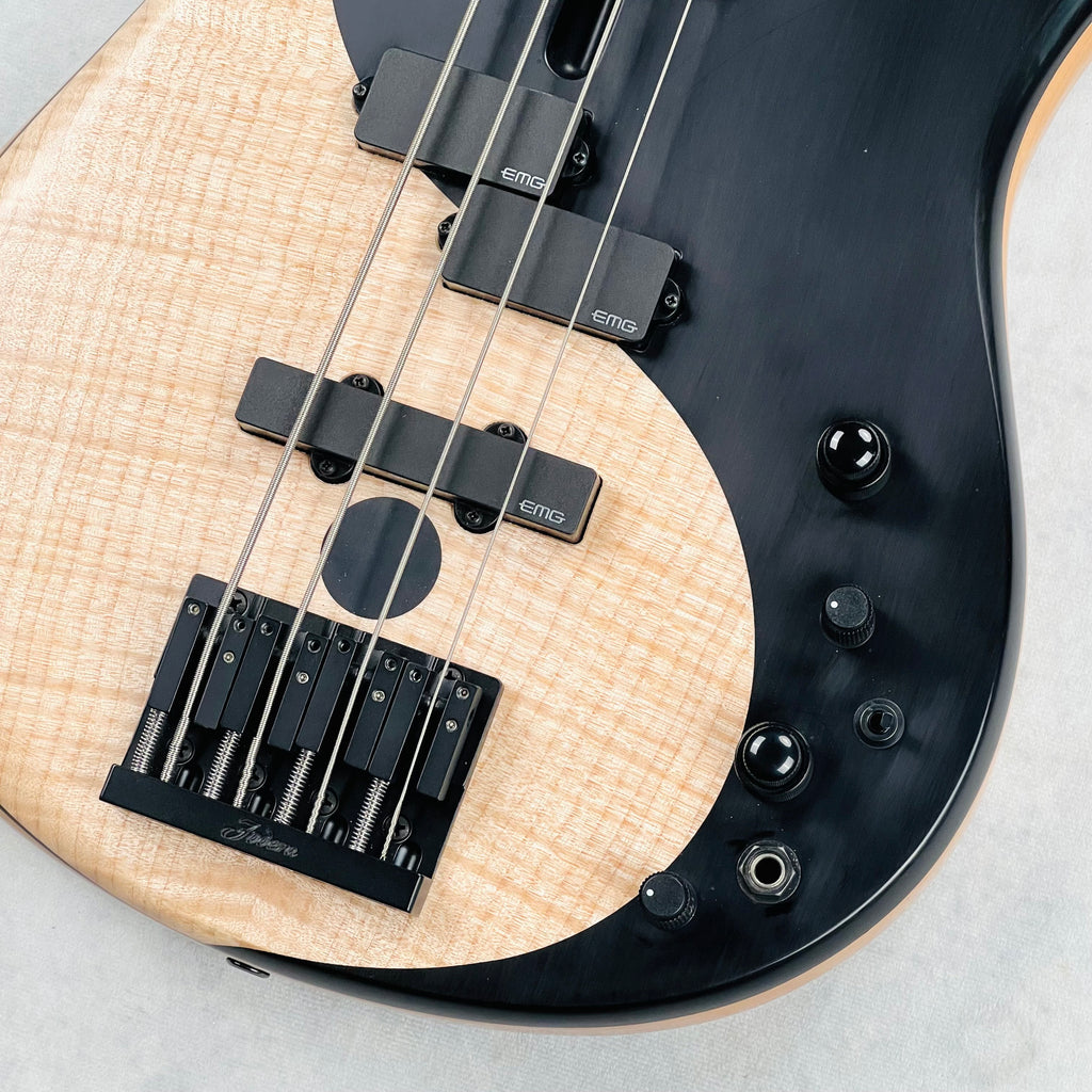 Fodera Yin Yang Standard Flame Top 4-String 2017 - Natural - 5