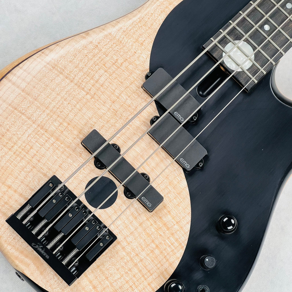 Fodera Yin Yang Standard Flame Top 4-String 2017 - Natural - 7