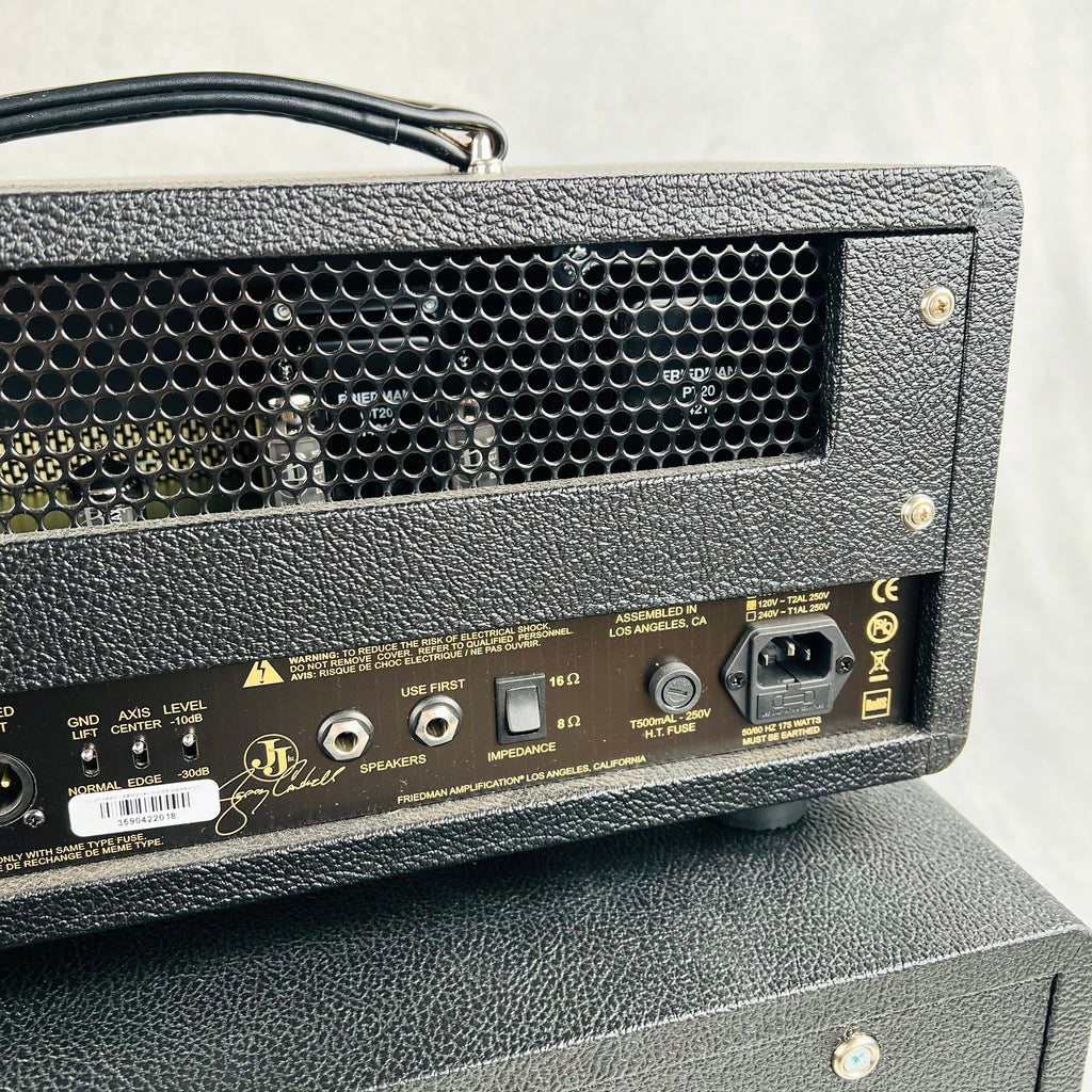 Friedman JJ-Junior Jerry Cantrell Signature 20w Guitar Amp Head & 1x12 Cabinet - Black - 12