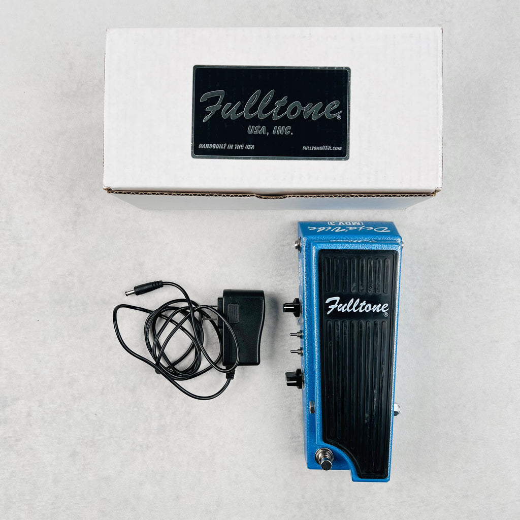 Fulltone Custom Shop Mini Deja Vibe MDV-3 Chorus Vibrato Pedal - Blue - 10