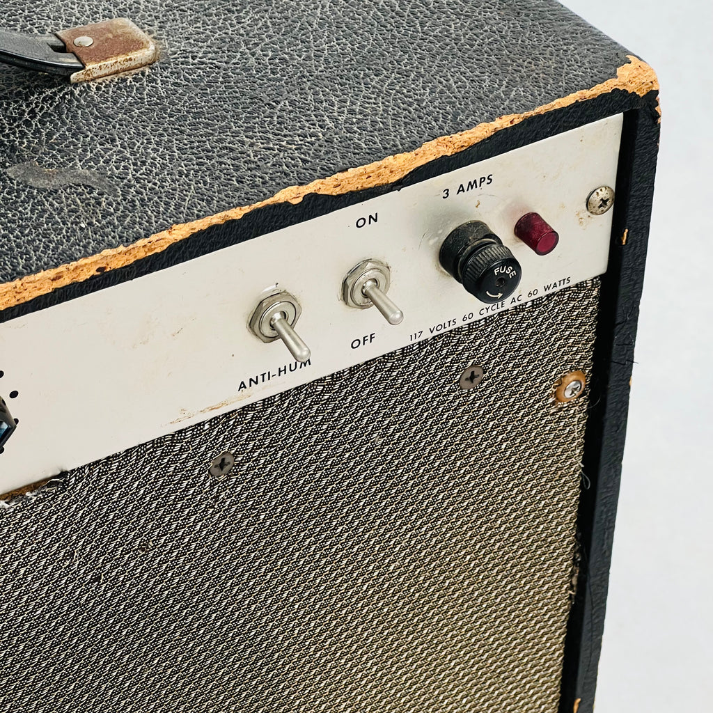 Gene Leis Model 708 1x8" Combo Amplifier 1960s - Black - 4