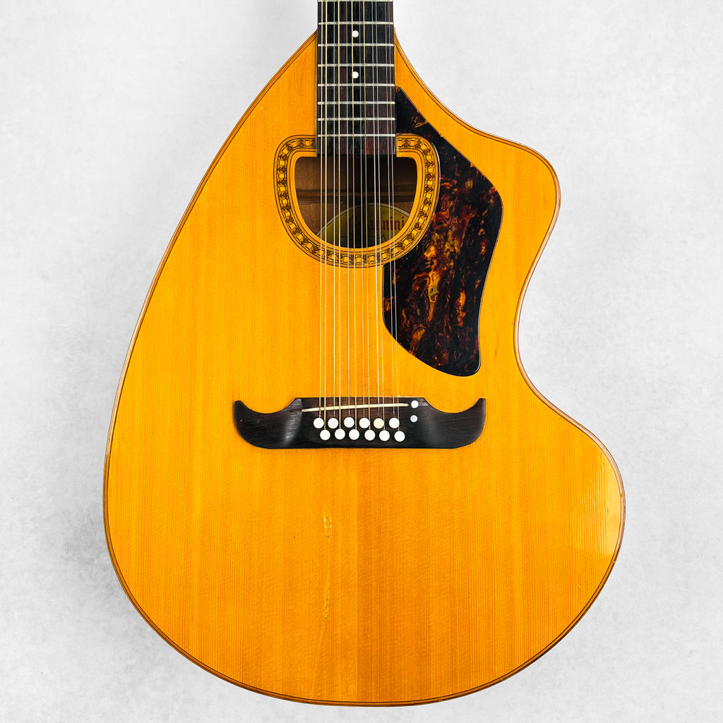 Giannini CRA-125 Craviola 12-String Acoustic Guitar 1970s - Natural - 1