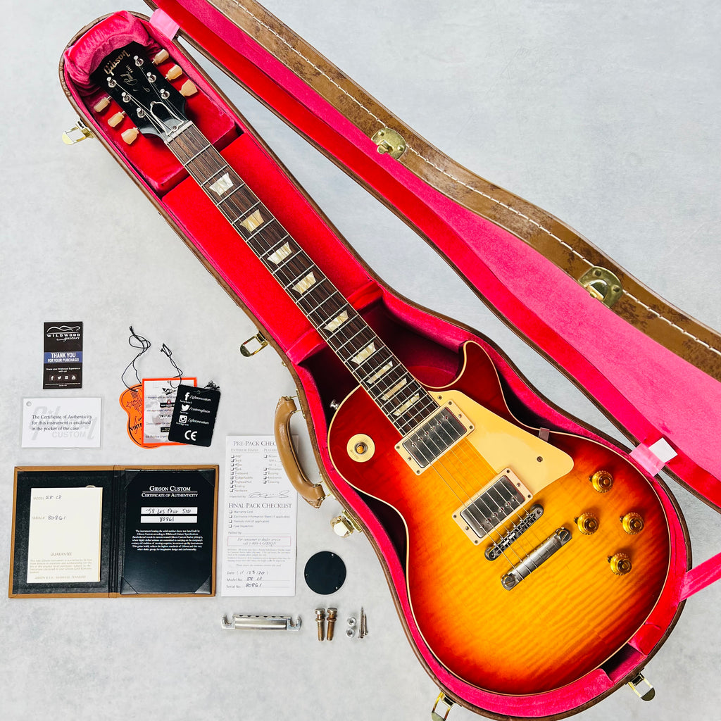 Gibson Custom Shop 1958 Les Paul Reissue VOS Wildwood Spec 2020 - Vintage Cherry Sunburst - 24