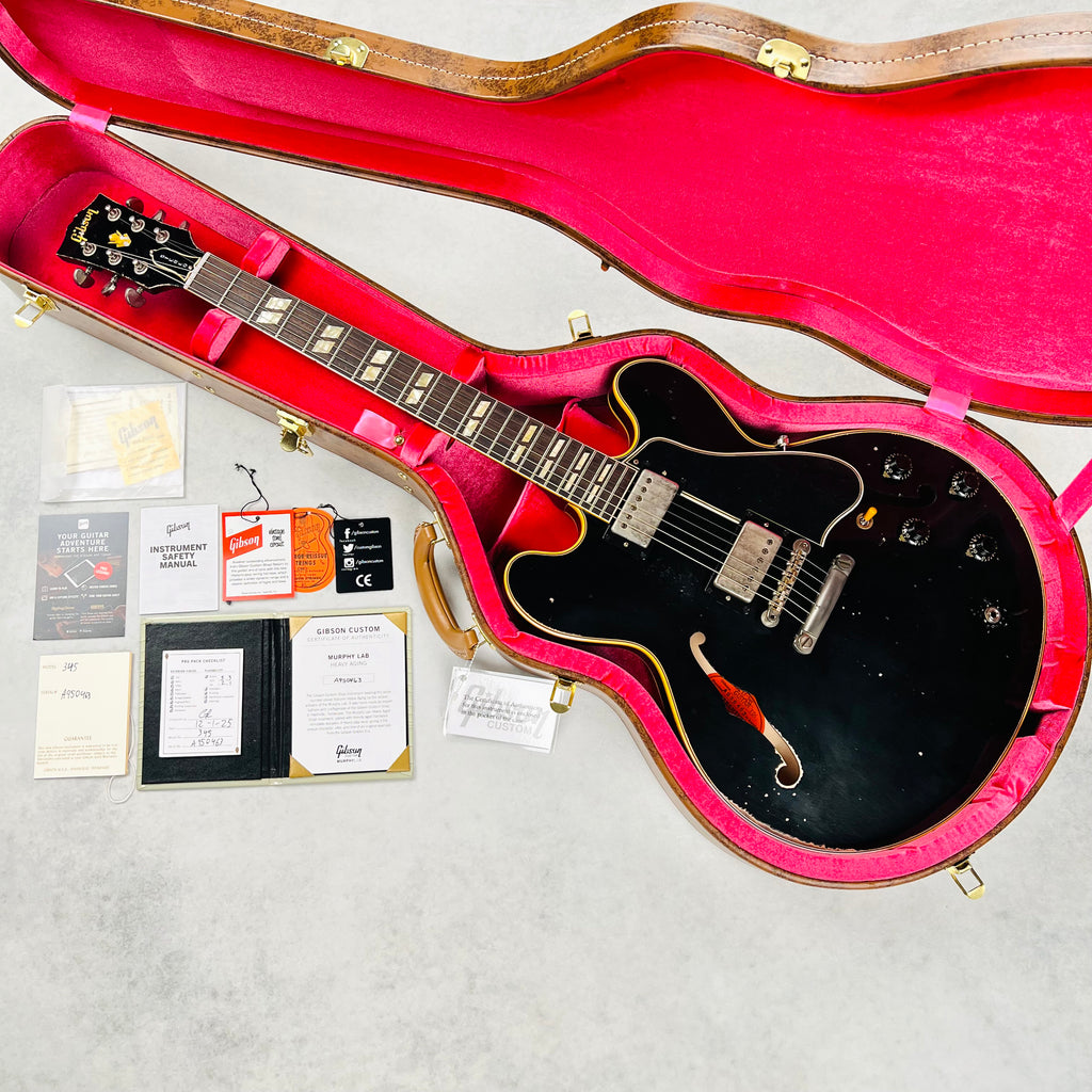 Gibson Custom Shop 1959 ES-345 Reissue Murphy Lab Heavy Aged 2025 - Ebony - 19