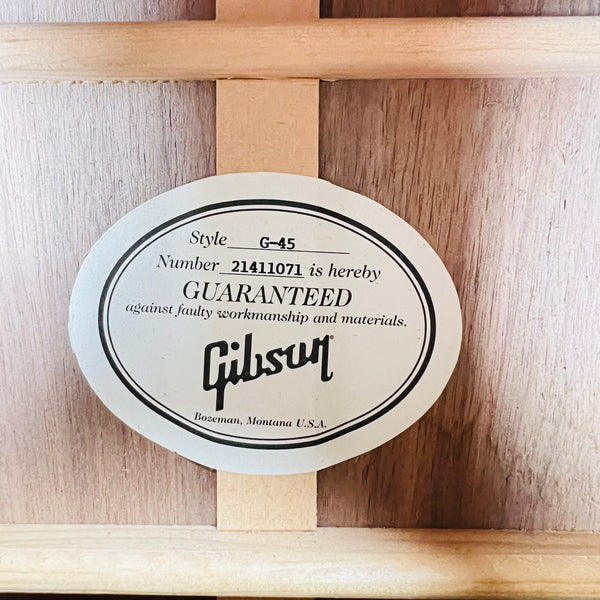 Gibson G-45 Generation Collection Acoustic Guitar 2021 - Natural - 6