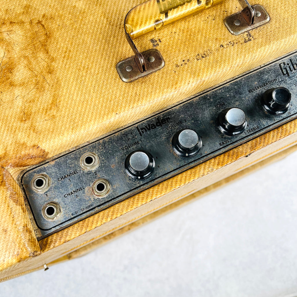 Gibson GA-30RV Invader 1x12" & 1x8" Combo Amplifier with Reverb 1961 - Tweed - 11