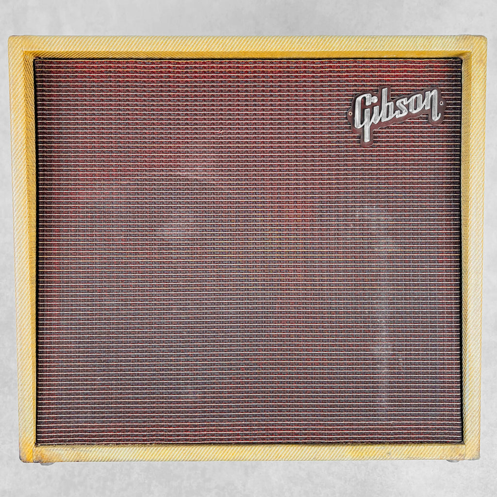 Gibson GA-30RV Invader 12"/8" Combo with Reverb 1961 Vintage Guitar Amplifier - Tweed - 1