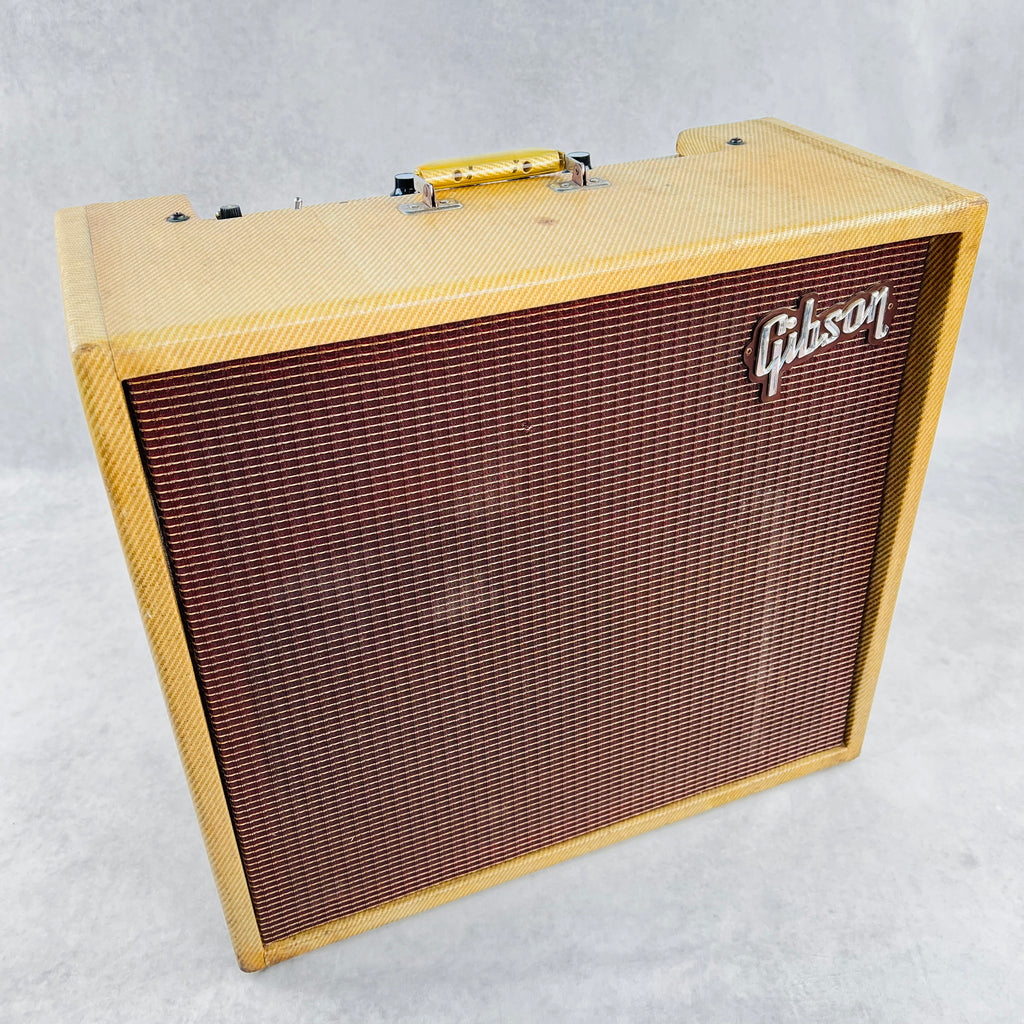 Gibson GA-30RV Invader 12"/8" Combo with Reverb 1961 Vintage Guitar Amplifier - Tweed - 15