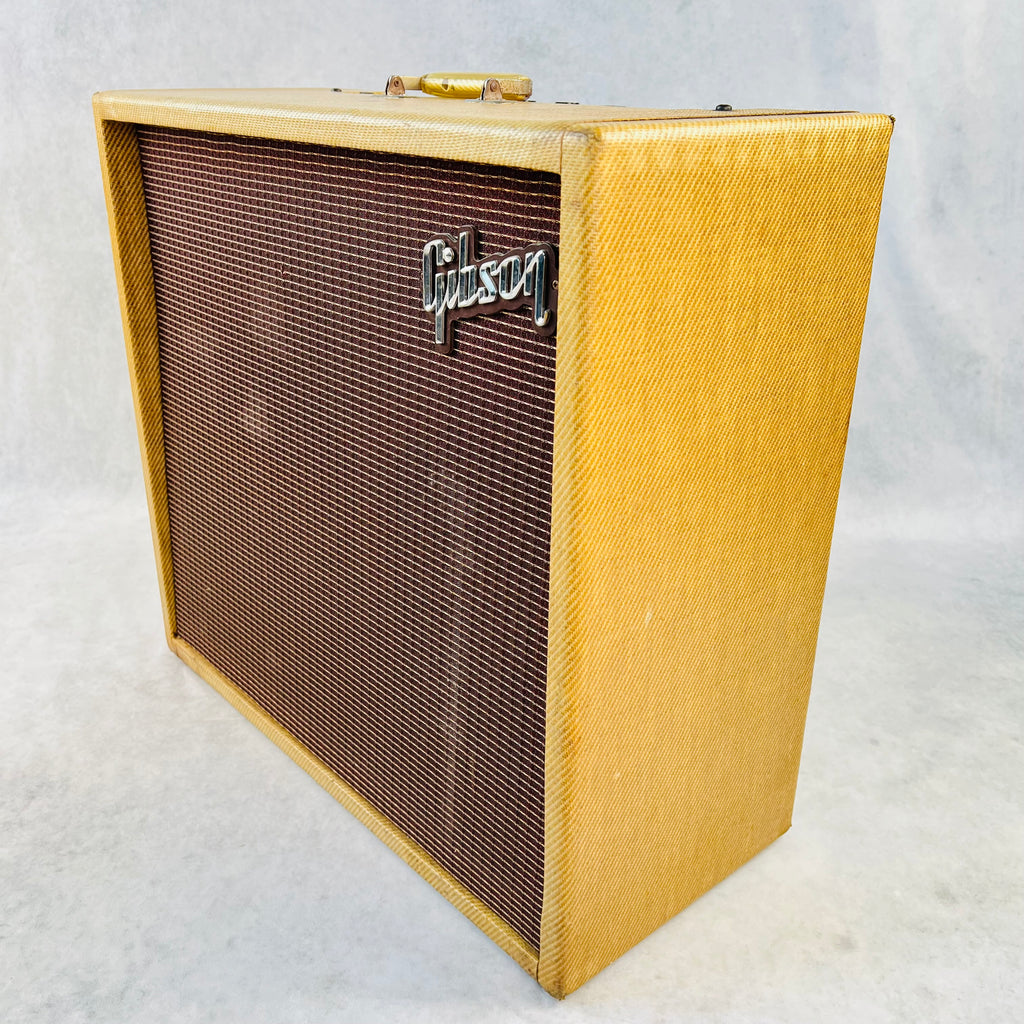 Gibson GA-30RV Invader 12"/8" Combo with Reverb 1961 Vintage Guitar Amplifier - Tweed - 3