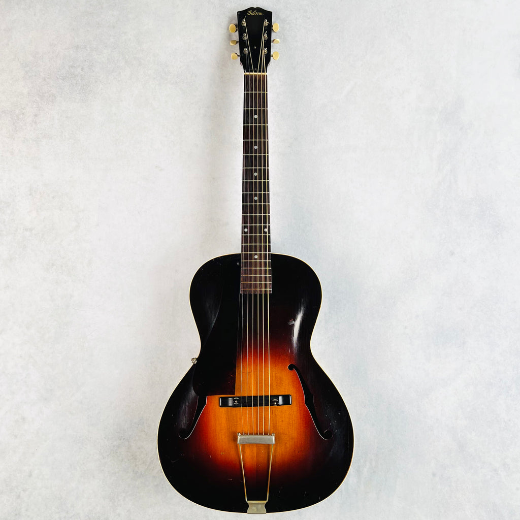 1934 Gibson L-50 Acoustic Archtop Left Handed Vintage Guitar Sunburst with F Holes - 2