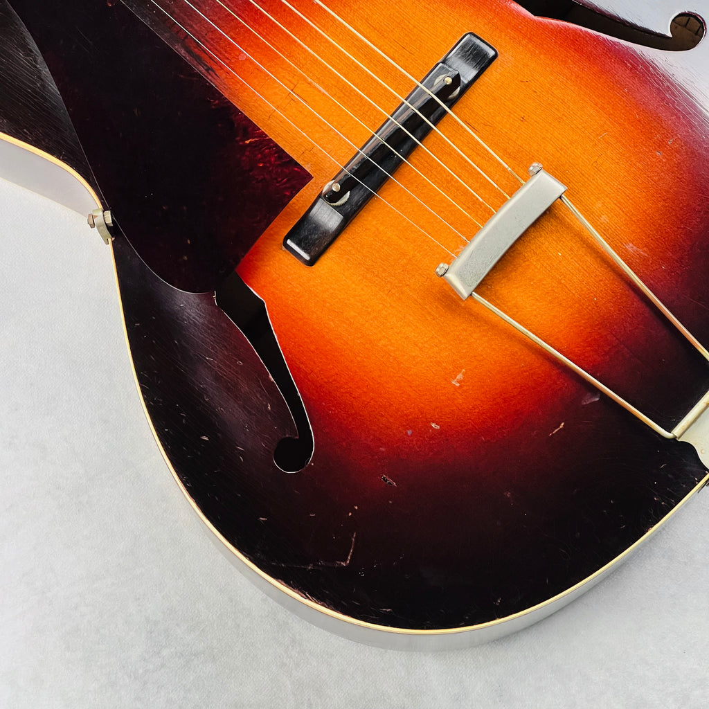 1934 Gibson L-50 Acoustic Archtop Left Handed Vintage Guitar Sunburst with F Holes - 4