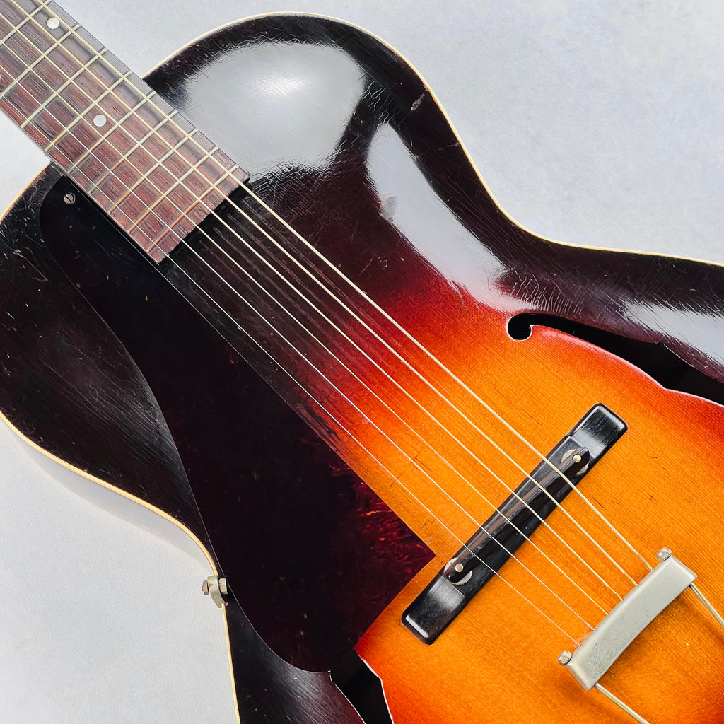 1934 Gibson L-50 Acoustic Archtop Left Handed Vintage Guitar Sunburst with F Holes - 6