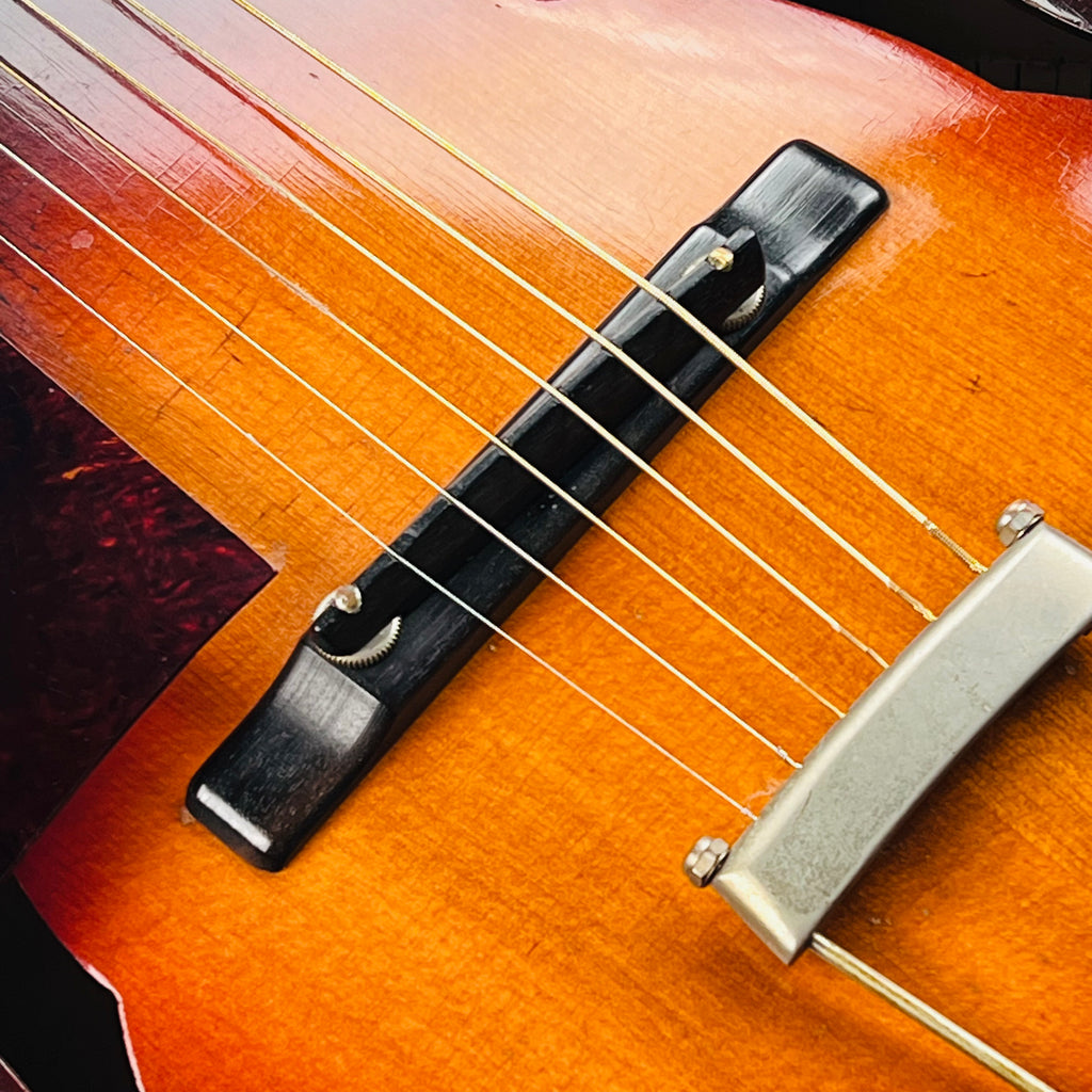 1934 Gibson L-50 Acoustic Archtop Left Handed Vintage Guitar Sunburst with F Holes - 8