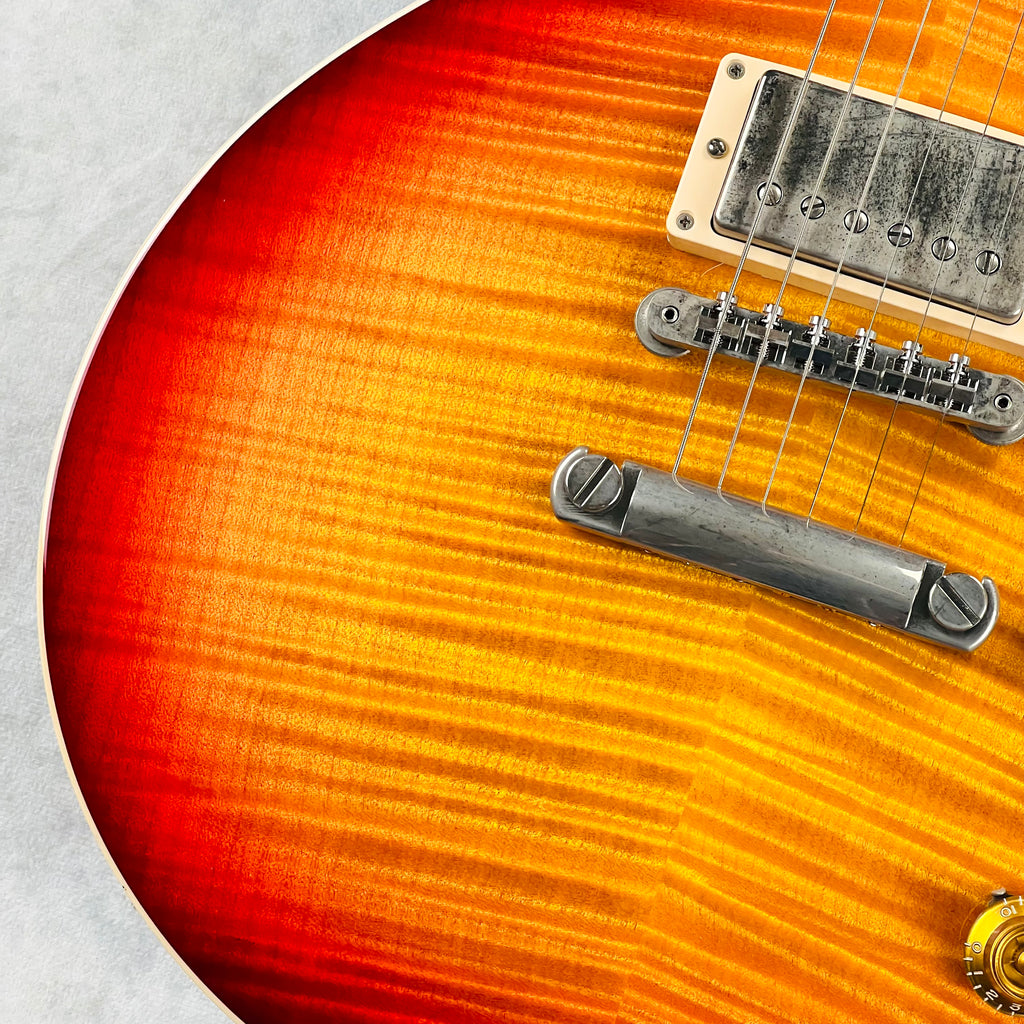 Gibson Les Paul Standard 50s Custom Shop Top Wildwood 2024 - Dark Cherry Sunburst - 8