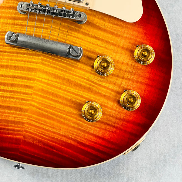 Gibson Les Paul Standard 50s Custom Shop Top Wildwood 2024 - Dark Cherry Sunburst - 9