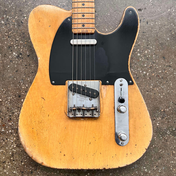Nacho 50s Blackguard Telecaster Style Guitar Aged 2022 - Blonde - 1