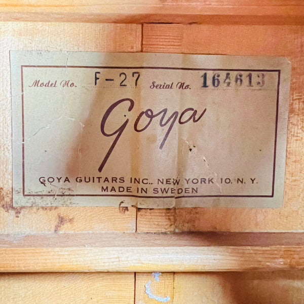 Goya F-27 12-Fret Dreadnought 1963 - Natural - 11