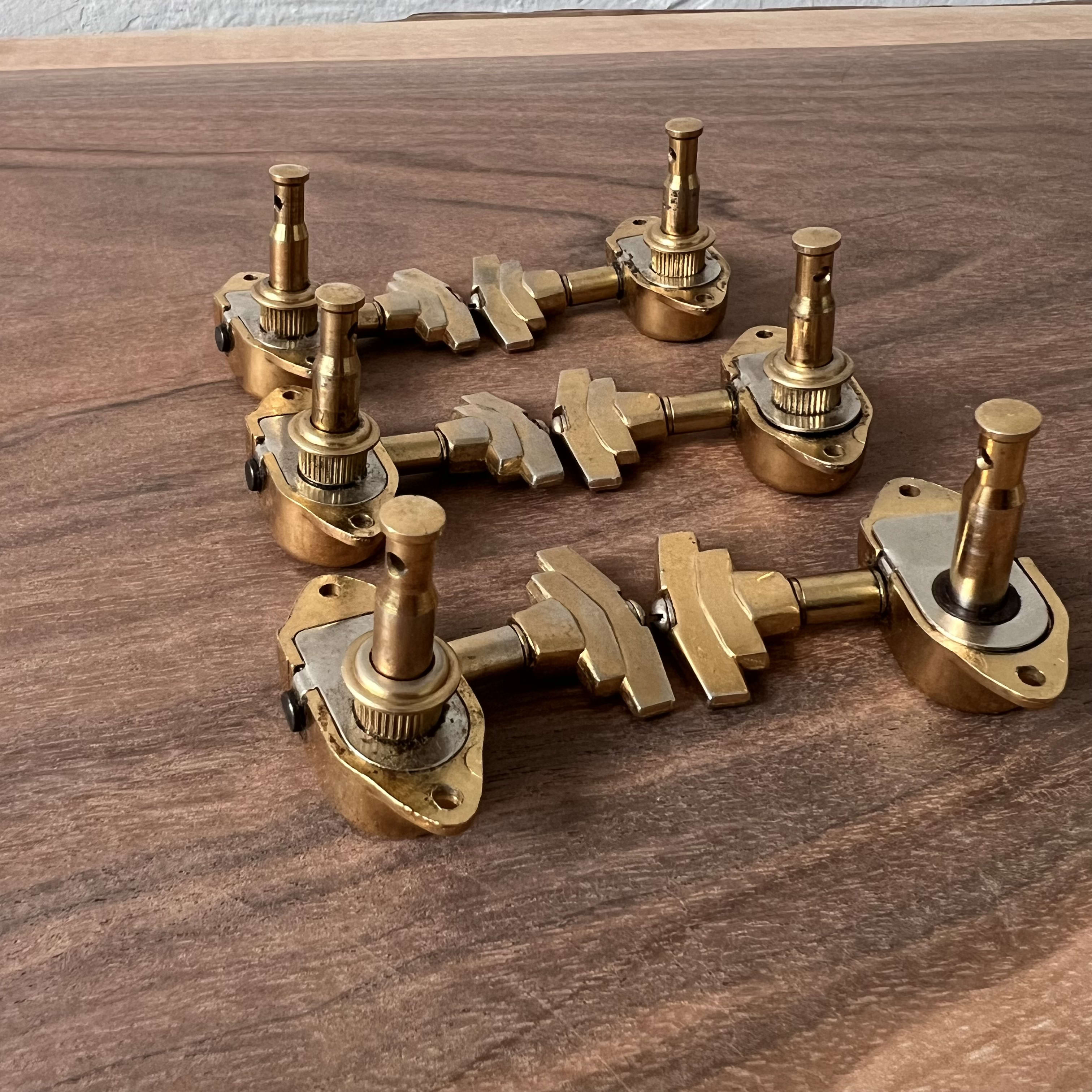 Grover Imperial Guitar Tuners Tuning Machine Set Vintage - Gold