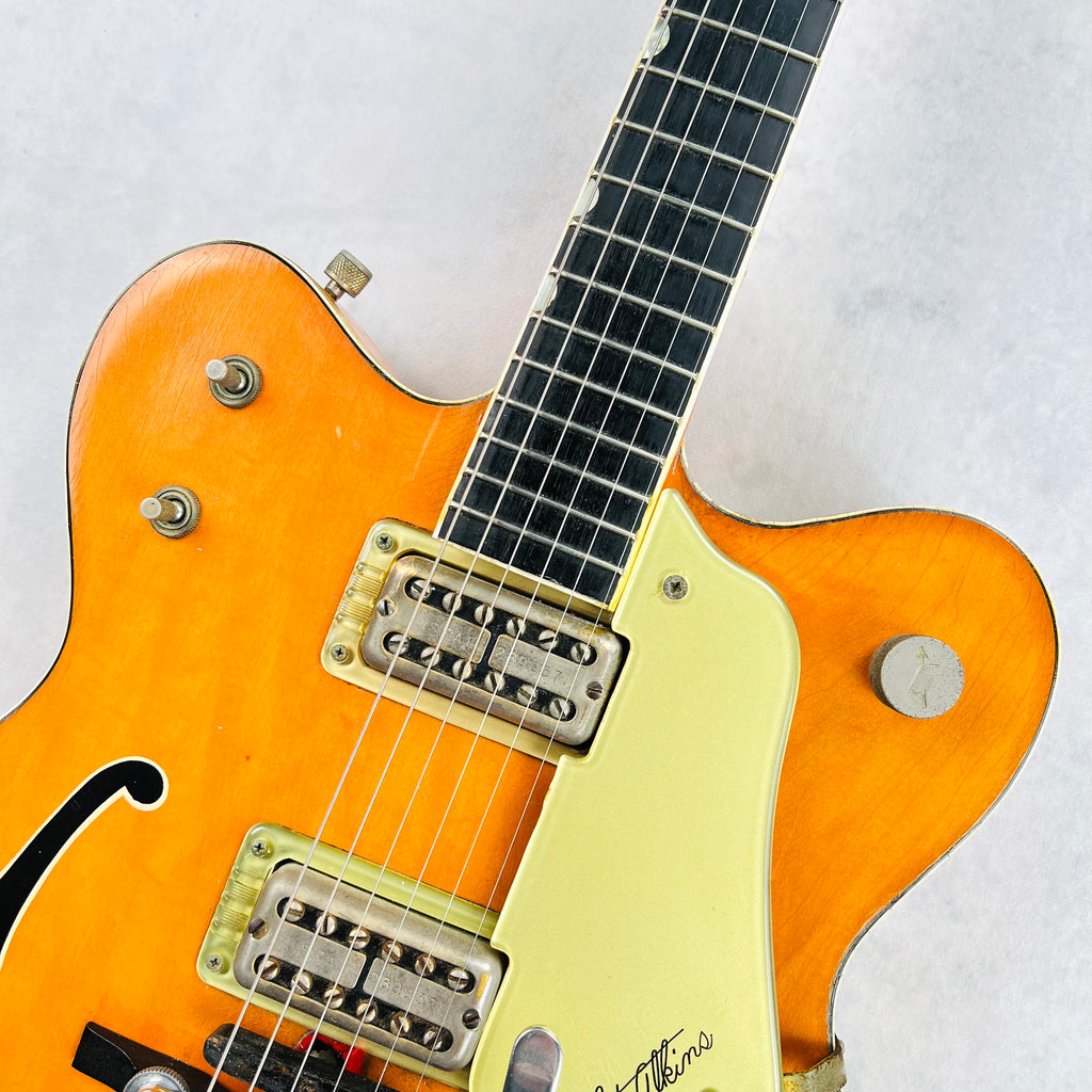 Gretsch 6120 Chet Atkins Hollowbody Thinline 1962 - Western Orange - 3
