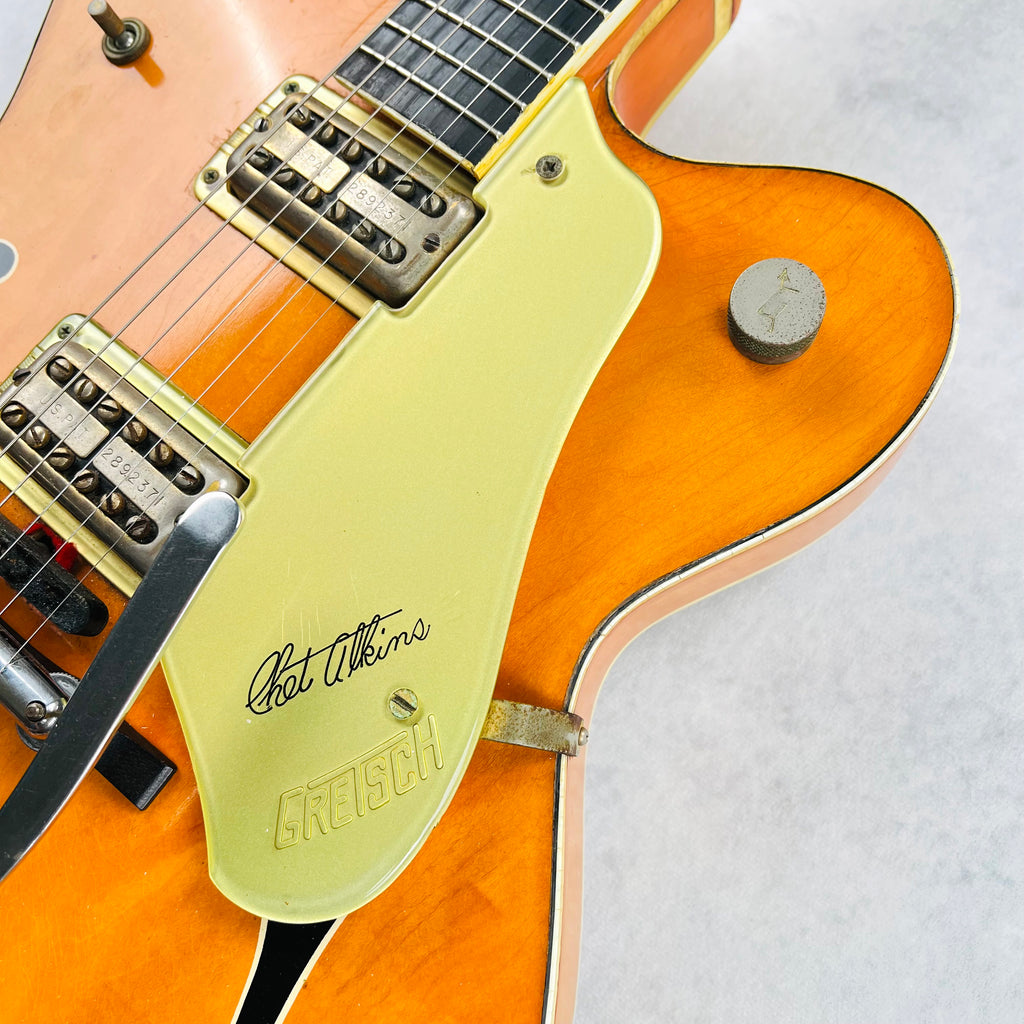 Gretsch 6120 Chet Atkins Hollowbody Thinline 1962 - Western Orange - 7