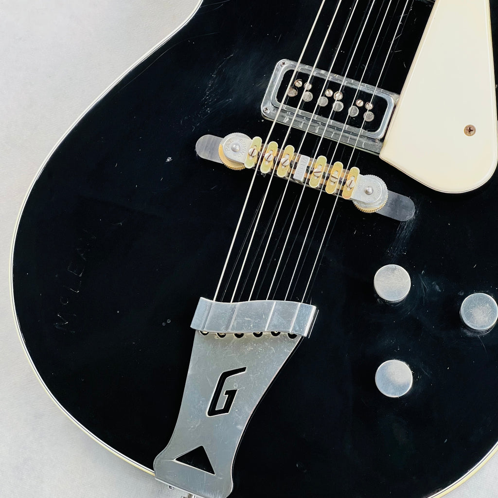 1955 Gretsch 6128 Duo Jet Vintage Electric Guitar - Black - 4