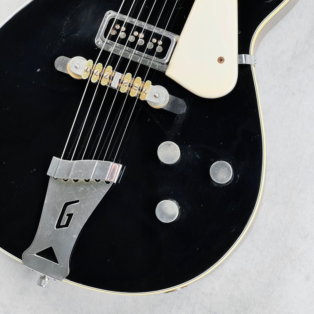 1955 Gretsch 6128 Duo Jet Vintage Electric Guitar - Black - 5