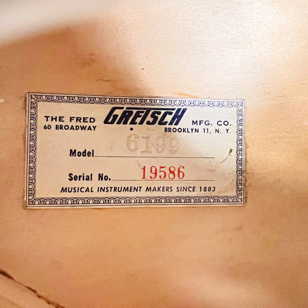 Gretsch 6199 Convertible Hollow Body Guitar 1956 - Lotus Ivory & Copper Mist - 8
