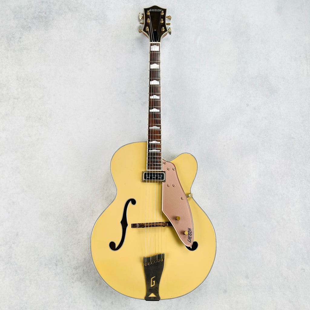 Gretsch 6199 Convertible Hollow Body Guitar 1956 - Lotus Ivory & Copper Mist - 2