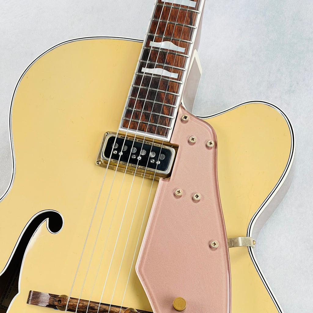 Gretsch 6199 Convertible Hollow Body Guitar 1956 - Lotus Ivory & Copper Mist - 3