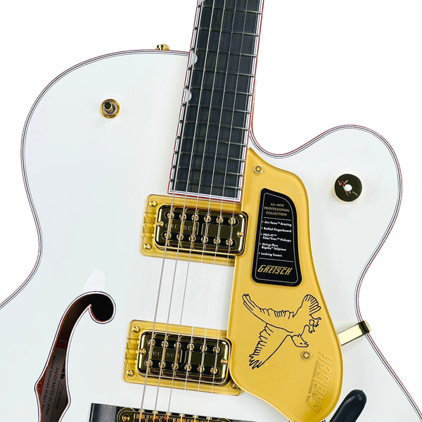 Gretsch Falcon Hollow Body with String-Thru Bigsby - White - 3