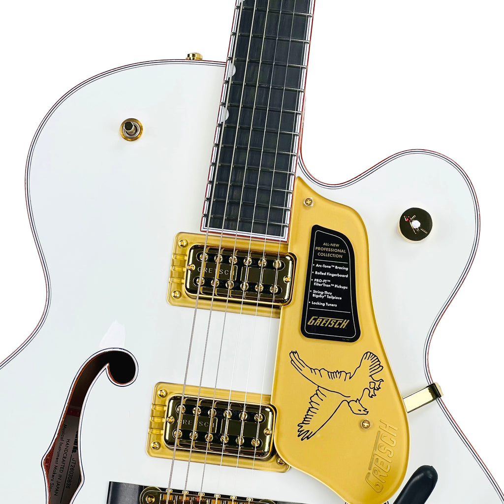 Gretsch Falcon Hollow Body with String-Thru Bigsby - White - 3