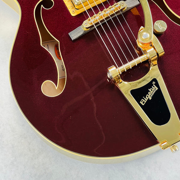 Gretsch G5420TG Electromatic 135th Anniversary LTD 2018 - Two Tone Dark Cherry Metallic & Casino Gold - 4