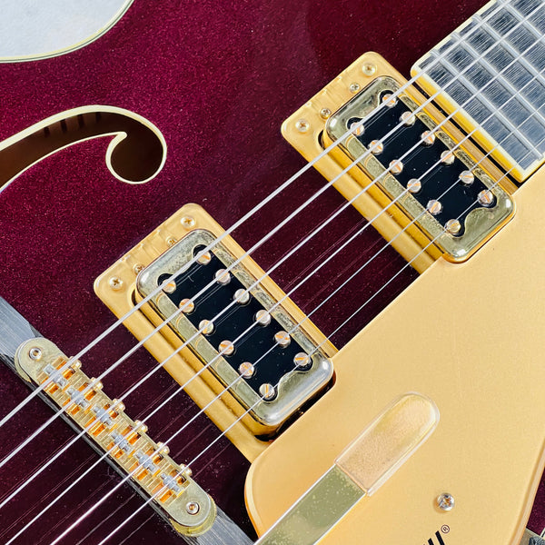 Gretsch G5420TG Electromatic 135th Anniversary LTD 2018 - Two Tone Dark Cherry Metallic & Casino Gold - 7