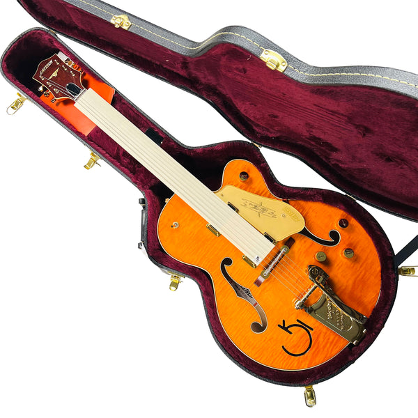 Gretsch G6120T-55 Vintage Select Edition '55 Chet Atkins Hollow Body with Bigsby - Western Orange Stain Lacquer - 16