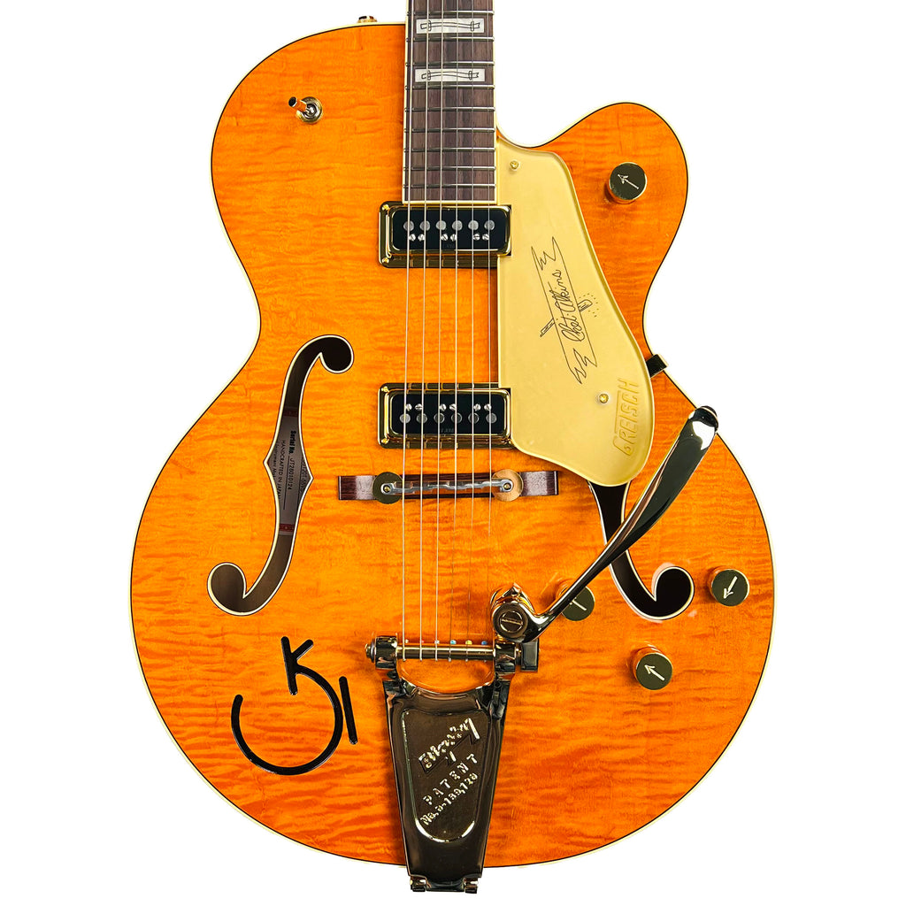Gretsch G6120T-55 Vintage Select Edition '55 Chet Atkins Hollow Body with Bigsby - Western Orange Stain Lacquer - 1