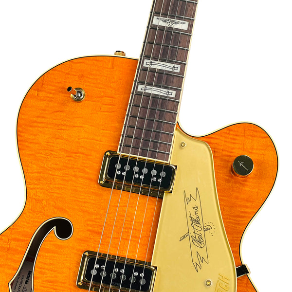 Gretsch G6120T-55 Vintage Select Edition '55 Chet Atkins Hollow Body with Bigsby - Western Orange Stain Lacquer - 3